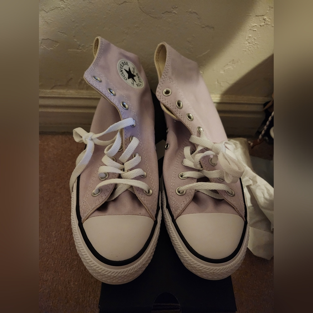 Converse Light Purple High-Top Sneakers